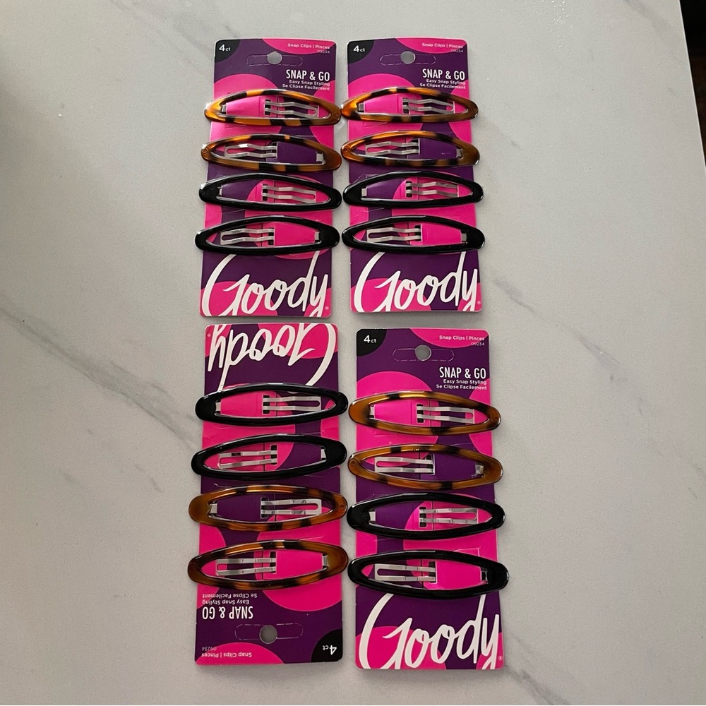 X4 GOODY Snap Clips New